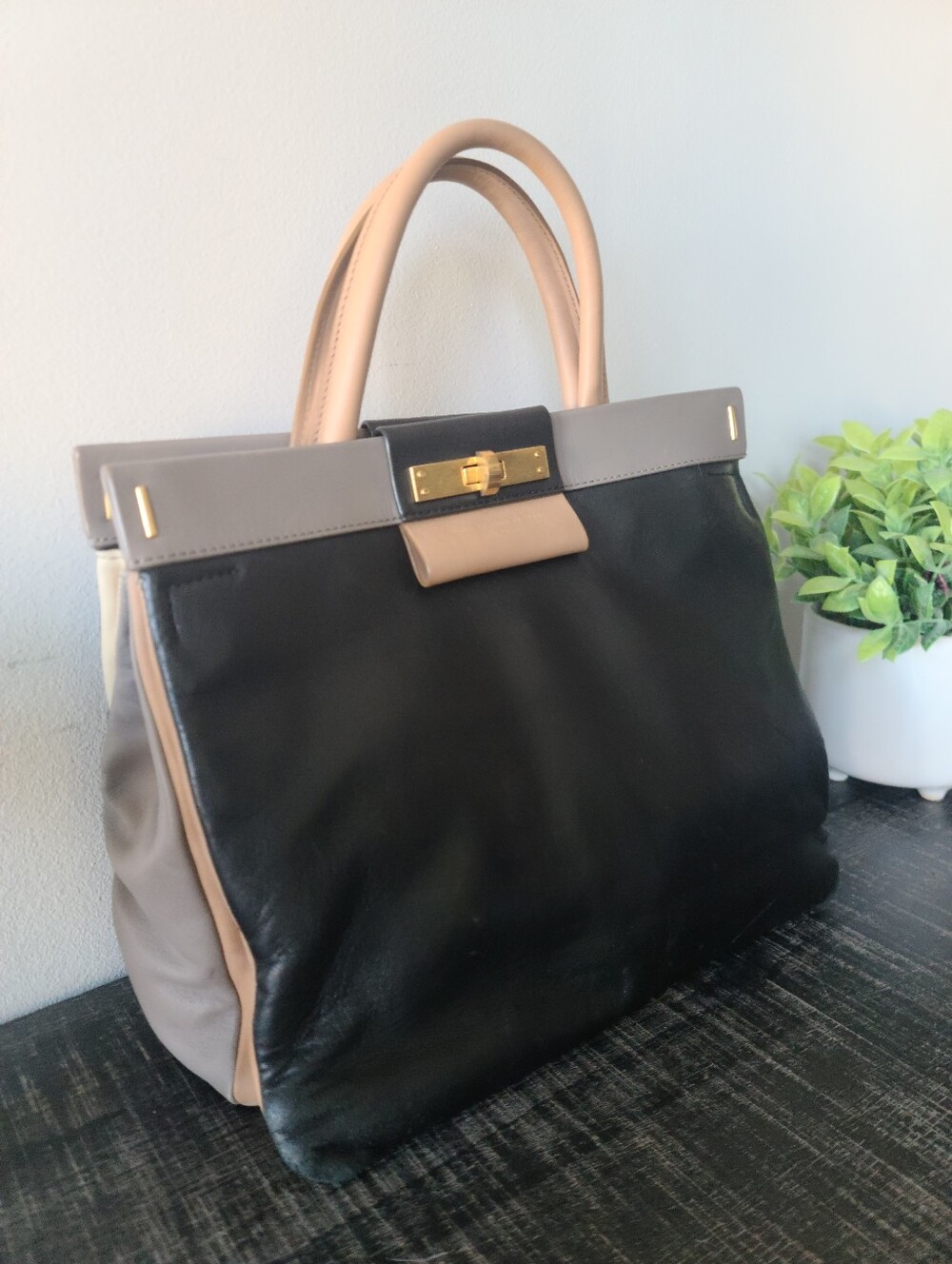 Marc Jacobs Leather East End Tote Crossbody Bag